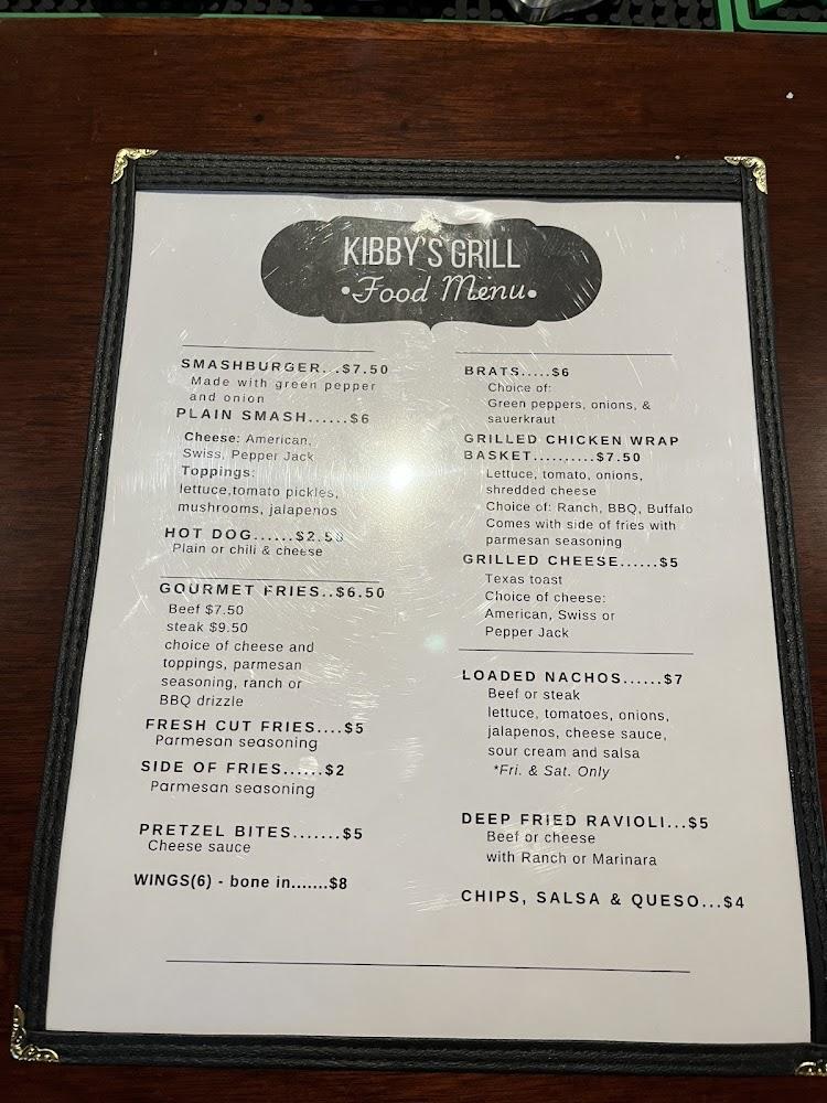 Kibby's Grill - Bucyrus, OH Menu image 1