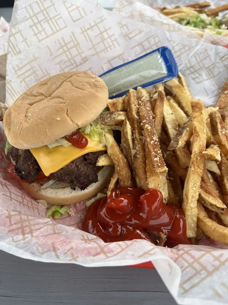 Smash Burger and Fries